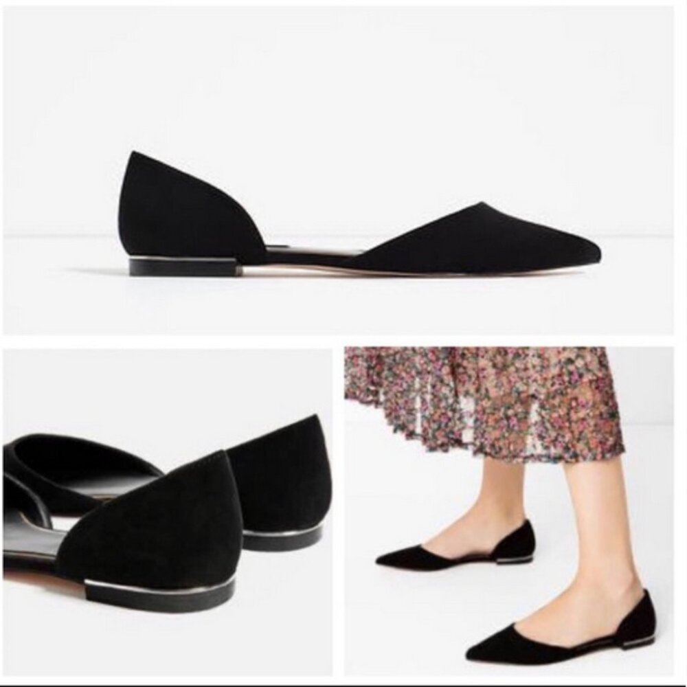 Zara Pointed Toe Flats - Picture 6 of 7